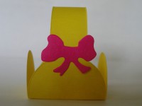 Forminhas Quadrada com Alça Lisa Amarela